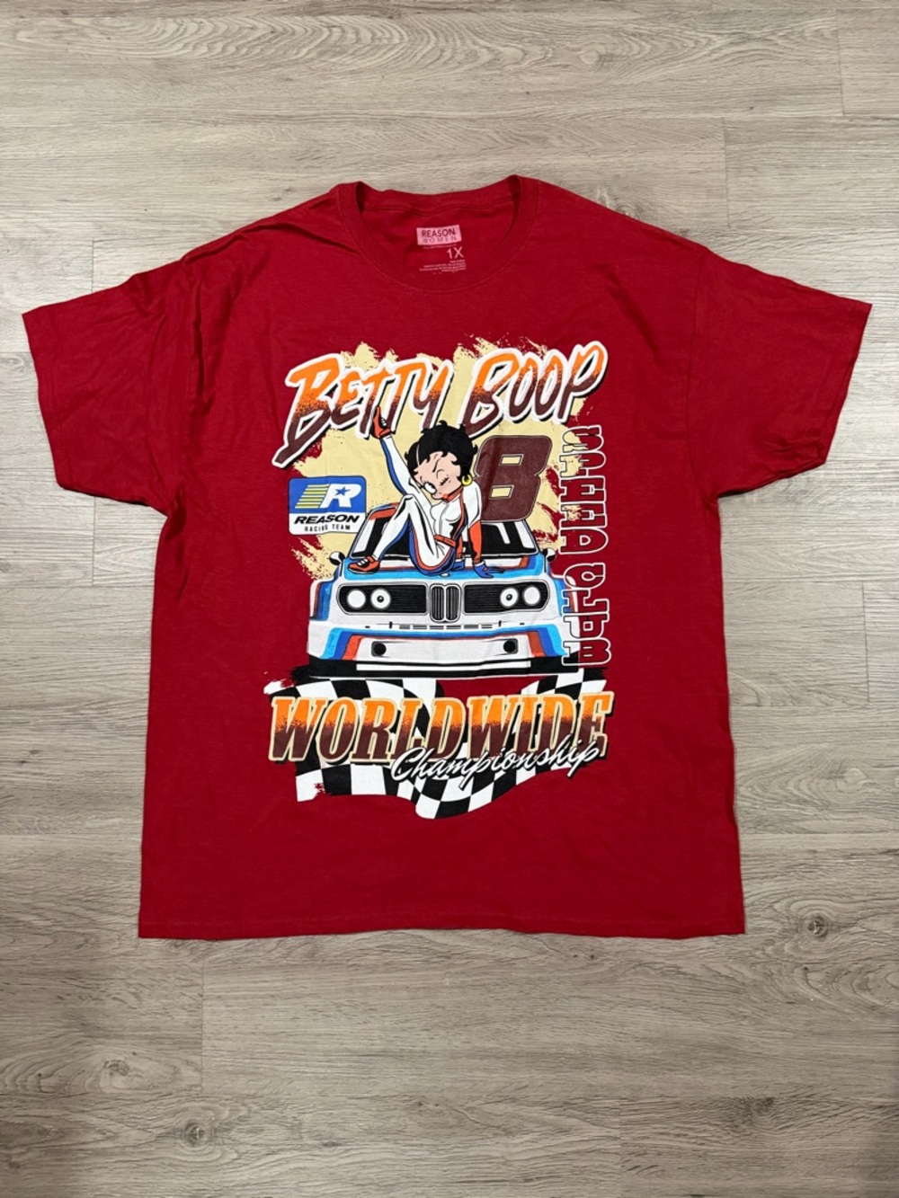 Reason Red Betty Boop Racing Graphic Tee
